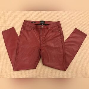 White House Black Market High-rise Red Skinny Pants
